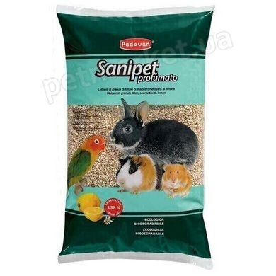 Padovan SANIPET - кукурузный наполнитель для грызунов и птиц - 10 л Petmarket