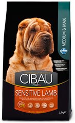 Farmina CIBAU Sensitive Lamb Medium & Maxi корм для собак с чувствительным пищеварением (ягненок) - 2,5 кг Petmarket