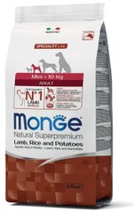 Monge MINI Adult Lamb - корм для собак дрібних порід (ягня/рис/картопля) - 2,5 кг Petmarket