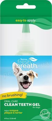 TropiClean Clean Teeth Gel No Brushing - гель для чищення зубів у собак - 118 мл Petmarket