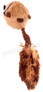 GiGwi Барсук - плюшевая игрушка с мячиком для собак, 26 см Petmarket