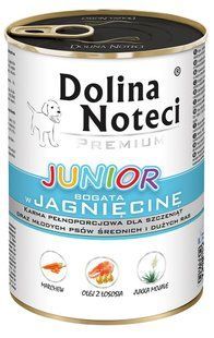 Dolina Noteci Premium Junior  - консерва для цуценят та юніорів середніх та великих порід з ягням - 400 г Petmarket