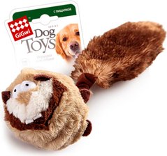 GiGwi Борсук - плюшева іграшка з м'ячиком для собак, 26 см Petmarket