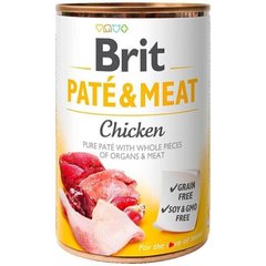 Brit PATE & MEAT Chicken - консерви для собак (курка) - 400 г х12 шт Petmarket