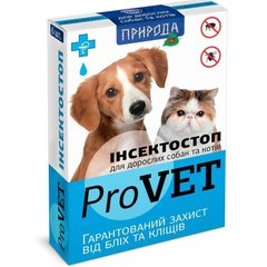 ProVET ИНСЕКТОСТОП - капли от блох и клещей для собак и кошек - 1 пипетка Petmarket