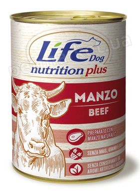LifeDog Nutrition Plus BEEF - консерви для собак (яловичина) - 400 г Petmarket