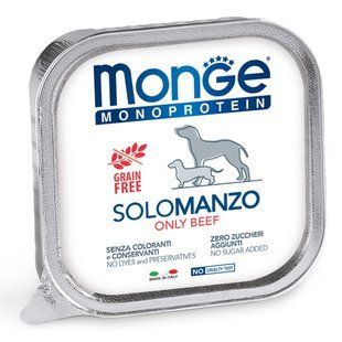 Monge Monoprotein Dog Solo Beef &ndash; монопротеиновые консервы для собак с говядиной &ndash; 150 г Petmarket