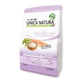Gheda Unica Natura Unico All Breed Mono Trout - корм для собак всех пород (форель, рис и конские бобы) Petmarket