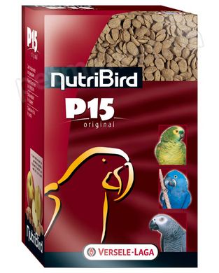 NutriBird P15 Original гранулированный корм для попугаев - 1 кг Petmarket