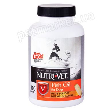 Nutri-Vet FISH OIL - Риб'ячий Жир - добавка для шкіри і шерсті собак Petmarket