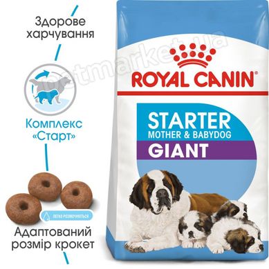 Royal Canin GIANT STARTER - корм для щенков, беременных и кормящих собак гигантских пород - 4 кг Petmarket