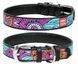 Collar WAUDOG Літо - шкіряний нашийник для собак - 46-60 см, Чорний Petmarket