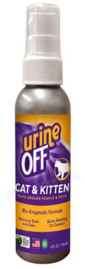 TropiClean Urine Off - спрей для удаления органических пятен и запахов кошек и котят Petmarket