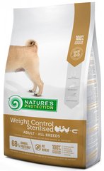 Nature's Protection Weight Control Sterilised корм для собак с лишним весом и стерилизованных - 4 кг % Petmarket