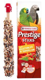 Versele-Laga Prestige Sticks Parrots Vegetables & Dandelion - Верселе-Лага Престиж - лакомство для больших и средних попугаев (овощи и одуванчик) - 2х70г Petmarket