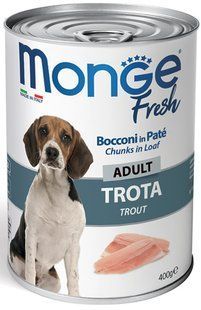 Monge Fresh Dog Adult Trout - консерви для собак з фореллю - 400 г Petmarket