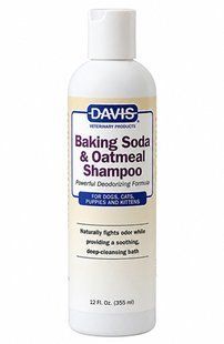 Davis Baking Soda & Oatmeal - дезодорирующий шампунь глубокого очищения с успокаивающим действием для собак и кошек - 355 мл Petmarket