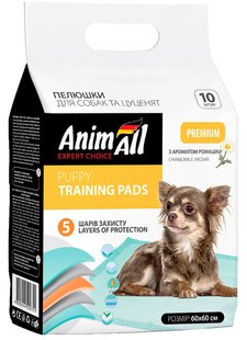 AnimAll ПEЛЮШКИ з ароматом ромашки для собак та цуценят 60х60 см - 10 шт. Petmarket