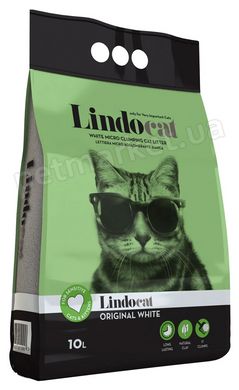 Lindocat Original White Без запаху - комкуючий наповнювач для котів (дрібна гранула) - 10 л Petmarket