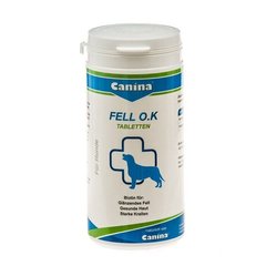 Canina FELL O.K. Tabletten - добавка з біотином для шерсті собак - 125 табл. Petmarket