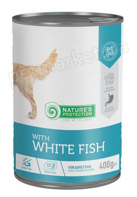 Nature's Protection with White Fish влажный корм с белой рыбой для собак - 400 г Petmarket