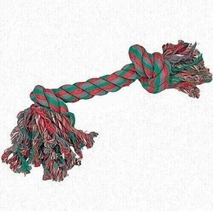 Flamingo COTTON BONE 2 Knots - Канат 2 вузла - іграшка для собак - 22 см Petmarket