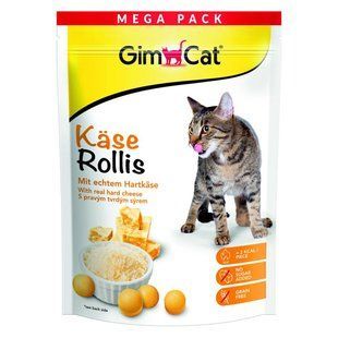 GimCat Kase-Rollis - Сирні кульки - вітамінізовані ласощі для котів - 40 г Petmarket