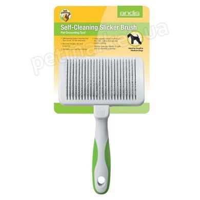 Andis SELF-CLEANING Slicker Brush - пуходерка для вичісування тварин Petmarket