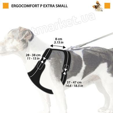 Ferplast ERGOCOMFORT - шлея для собак - XL, червоний % Petmarket