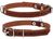Collar ОДИНАРНЫЙ кожаный ошейник для собак - 38-50 см, Коричневый Petmarket